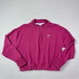 Gymshark 1/4 zip pullover womens large